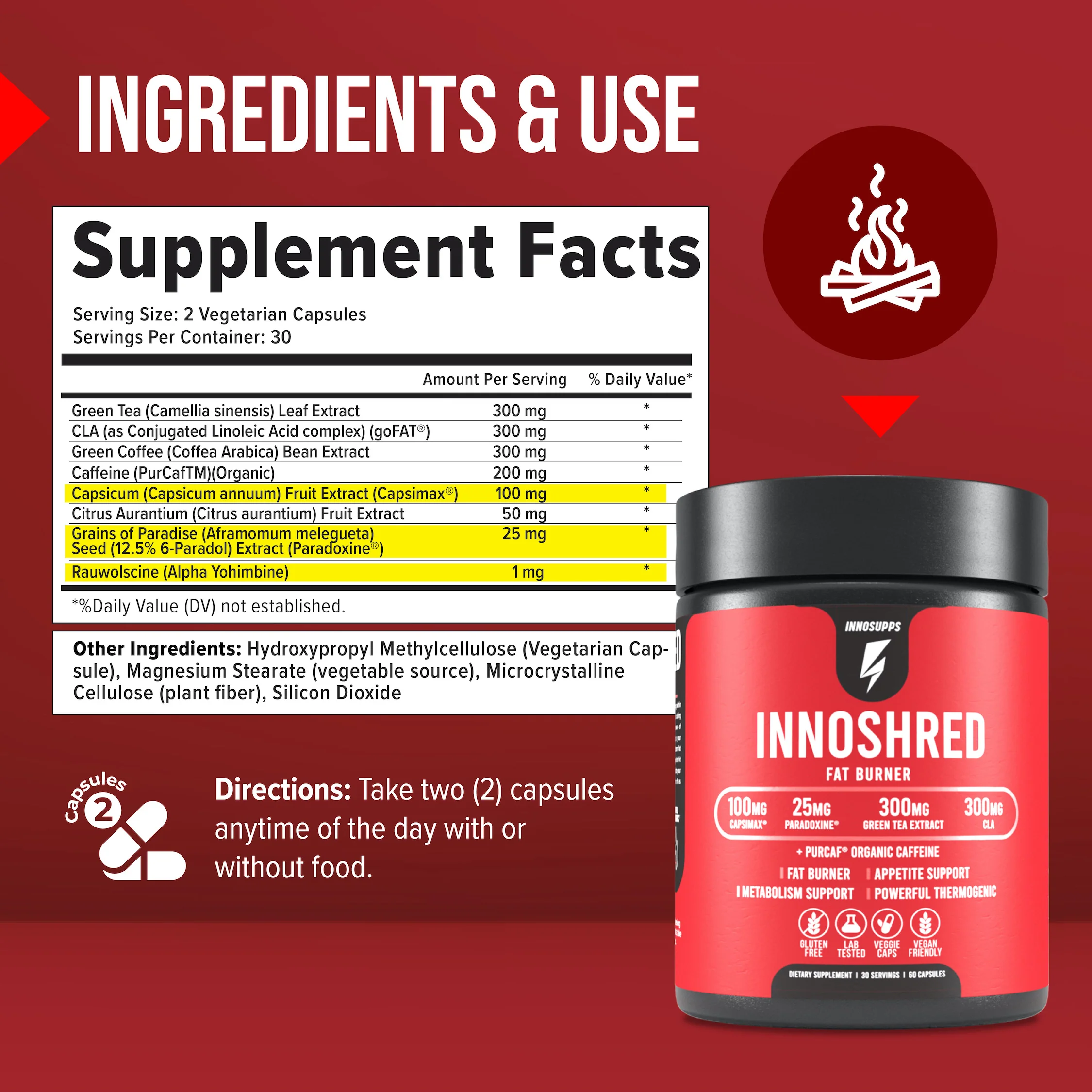 3 Bottles of Inno Shred + 1 FREE Item - Image 5